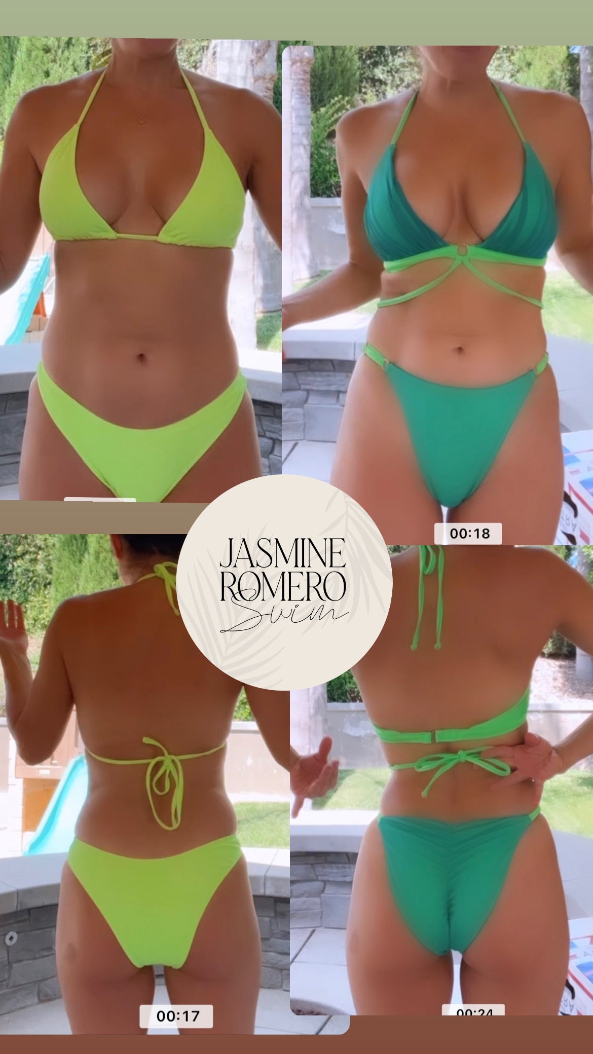 The Meshed-Up bikini TOP Lime Splash
